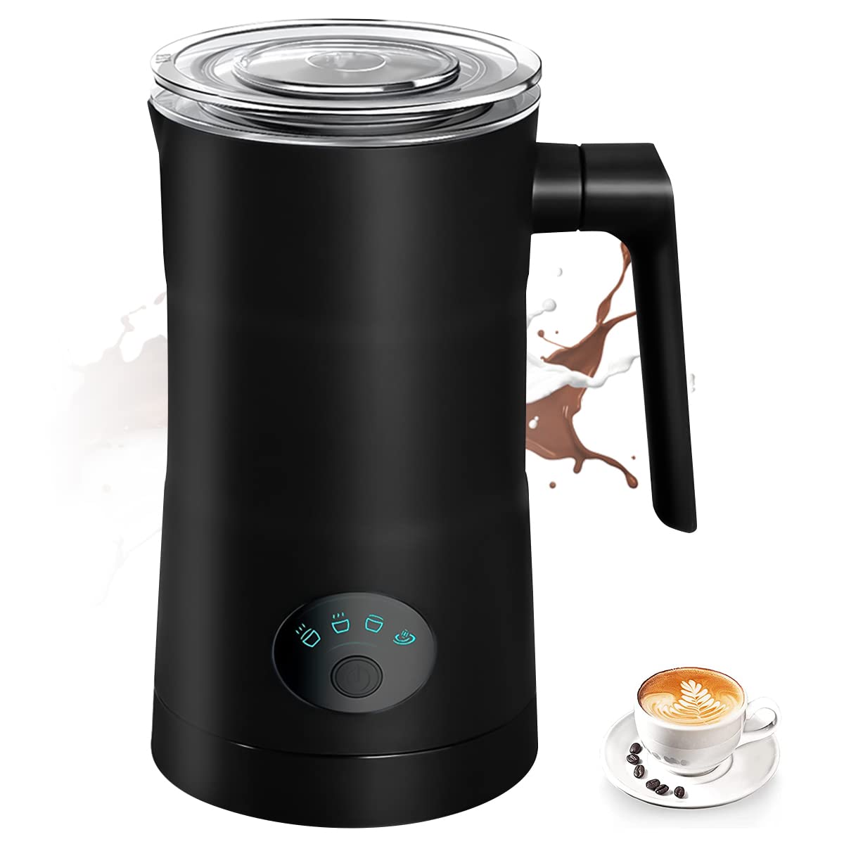 Supvox Electric Milk Frother for Coffee 350ML 4 in 1 Coffee Machine with Milk Frother Electric Foam Maker 400W Automatic Milk Shaker Mixer Machine Hot & Cold Frothing Milk Heater Electric Foamer Supvox Electric Milk Frother for Coffee 350ML 4 in 1 Coffee Machine with Milk Frother Electric Foam Maker 400W Automatic Milk Shaker Mixer Machine Hot & Cold Frothing Milk Heater Electric Foamer